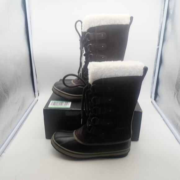NEW Sorel Joan Of Artic Women's 6 Winter Snow Cold Weather Boots Cinder Brown - Picture 3 of 8